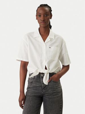 Koszula damska wiosenna Tommy Jeans ze sklepu: MODIVO w kategorii: Koszule damskie - zdjęcie WP-EBWP-BKLVO-LN0_0000305768223