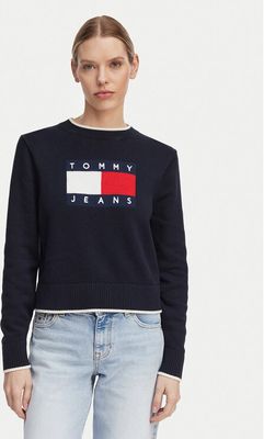 Sweter damski casual Tommy Jeans ze sklepu: MODIVO w kategorii: Swetry damskie - zdjęcie WP-EBWP-BKLVO-LN0_0000305768308