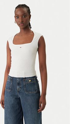 Bluzka damska casualowa Tommy Jeans ze sklepu: MODIVO w kategorii: Bluzki damskie - zdjęcie WP-EBWP-BKLVO-LN0_0000305768438
