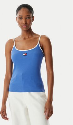 Bluzka damska letnia Tommy Jeans ze sklepu: MODIVO w kategorii: Bluzki damskie - zdjęcie WP-EBWP-BKLVO-LN0_0000305768445