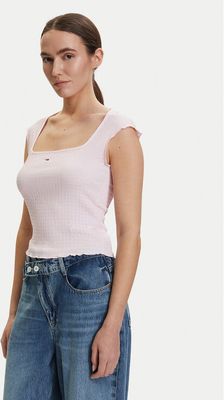 Bluzka damska na wiosnę Tommy Jeans ze sklepu: MODIVO w kategorii: Bluzki damskie - zdjęcie WP-EBWP-BKLVO-LN0_0000305768452