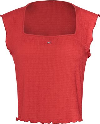 Tommy Jeans - Bluzka damska casualowa ze sklepu: MODIVO w kategorii: Bluzki damskie - zdjęcie WP-EBWP-BKLVO-LN0_0000305768469