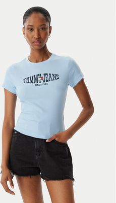 Bluzka damska w stylu młodzieżowym Tommy Jeans ze sklepu: MODIVO w kategorii: Bluzki damskie - zdjęcie WP-EBWP-BKLVO-LN0_0000305768483