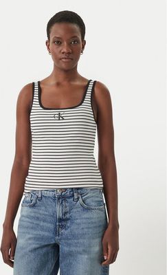 Bluzka damska na lato Calvin Klein Jeans ze sklepu: MODIVO w kategorii: Bluzki damskie - zdjęcie WP-EBWP-BKLVO-LN0_0000305771599