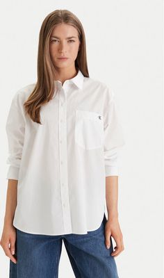 Koszula damska elegancka na wiosnę Calvin Klein Jeans ze sklepu: MODIVO w kategorii: Koszule damskie - zdjęcie WP-EBWP-BKLVO-LN0_0000305771612