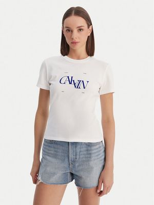 Bluzka damska młodzieżowa na wiosnę Calvin Klein Jeans ze sklepu: MODIVO w kategorii: Bluzki damskie - zdjęcie WP-EBWP-BKLVO-LN0_0000305771742
