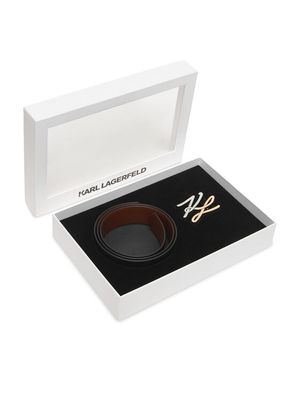 Pasek Karl Lagerfeld ze sklepu: MODIVO w kategorii: Paski damskie - zdjęcie WP-EBWP-BKLVO-LN0_0000305789389