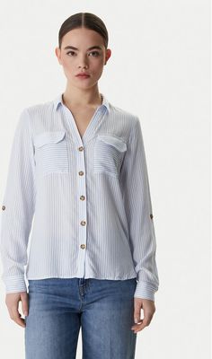 Koszula damska wiosenna Vero Moda ze sklepu: MODIVO w kategorii: Koszule damskie - zdjęcie WP-EBWP-BKLVO-LN0_0000305822864