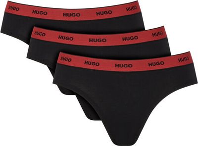 HUGO - Majtki damskie z napisami ze sklepu: MODIVO w kategorii: Majtki damskie - zdjęcie WP-EBWP-BKLVO-LN0_0000305829238