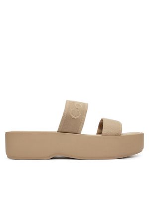 Klapki damskie na lato Calvin Klein ze sklepu: MODIVO w kategorii: Klapki damskie - zdjęcie WP-EBWP-BKLVO-LN0_0000305846945