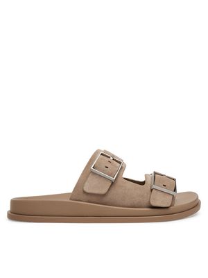 Klapki damskie na lato Calvin Klein ze sklepu: MODIVO w kategorii: Klapki damskie - zdjęcie WP-EBWP-BKLVO-LN0_0000305846952