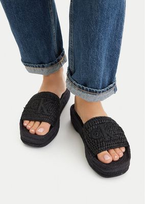 Espadryle damskie na lato Calvin Klein ze sklepu: MODIVO w kategorii: Espadryle damskie - zdjęcie WP-EBWP-BKLVO-LN0_0000305847270