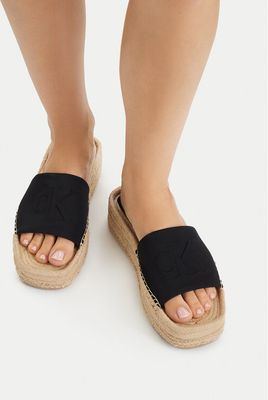 Espadryle damskie na lato Calvin Klein ze sklepu: MODIVO w kategorii: Espadryle damskie - zdjęcie WP-EBWP-BKLVO-LN0_0000305848666