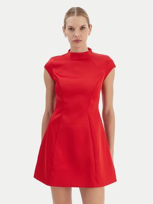Sukienka elegancka Bardot ze sklepu: MODIVO w kategorii: Sukienki - zdjęcie WP-EBWP-BKLVO-LN0_0000305852199