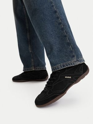 HUGO - czarny Buty sportowe męskie sportowe ze sklepu: MODIVO w kategorii: Buty sportowe męskie