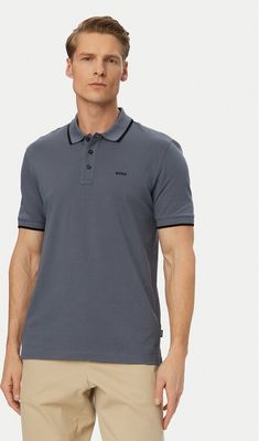T-shirt męski na wiosnę BOSS ze sklepu: MODIVO w kategorii: T-shirty męskie - zdjęcie WP-EBWP-BKLVO-LN0_0000305858047