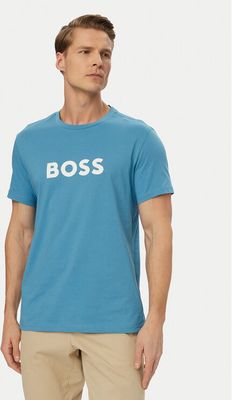 T-shirt męski w stylu młodzieżowym BOSS ze sklepu: MODIVO w kategorii: T-shirty męskie - zdjęcie WP-EBWP-BKLVO-LN0_0000305860699