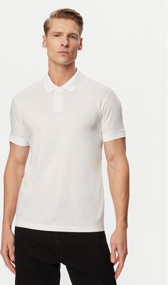T-shirt męski casual BOSS ze sklepu: MODIVO w kategorii: T-shirty męskie - zdjęcie WP-EBWP-BKLVO-LN0_0000305861832
