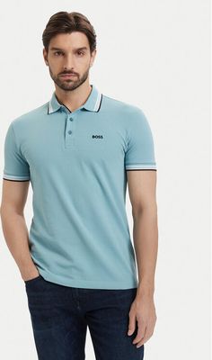 T-shirt męski casualowy BOSS ze sklepu: MODIVO w kategorii: T-shirty męskie - zdjęcie WP-EBWP-BKLVO-LN0_0000305862181