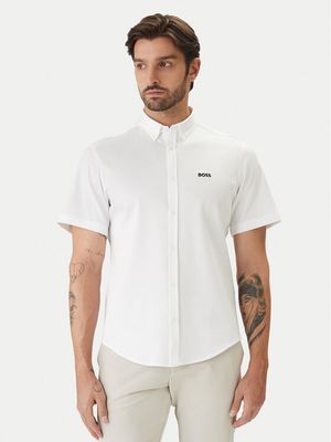 Koszula męska z kołnierzykiem button down wiosenna BOSS ze sklepu: MODIVO w kategorii: Koszule męskie - zdjęcie WP-EBWP-BKLVO-LN0_0000305862648