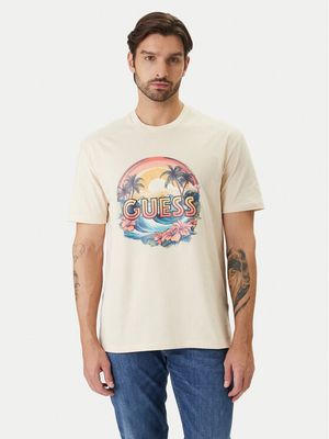 T-shirt męski Guess ze sklepu: MODIVO w kategorii: T-shirty męskie - zdjęcie WP-EBWP-BKLVO-LN0_0000305882011