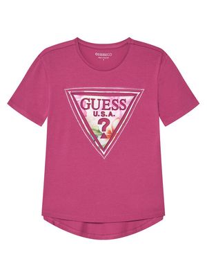 Bluzka dziewczęca na lato Guess ze sklepu: MODIVO w kategorii: Bluzki dziewczęce - zdjęcie WP-EBWP-BKLVO-LN0_0000305885630