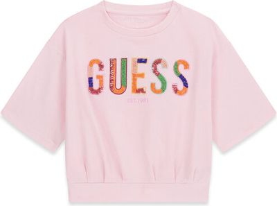 Bluzka dziewczęca na wiosnę Guess ze sklepu: MODIVO w kategorii: Bluzki dziewczęce - zdjęcie WP-EBWP-BKLVO-LN0_0000305885715