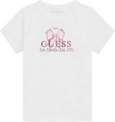 Bluzka dziewczęca na lato Guess ze sklepu: MODIVO w kategorii: Bluzki dziewczęce - zdjęcie WP-EBWP-BKLVO-LN0_0000305885890