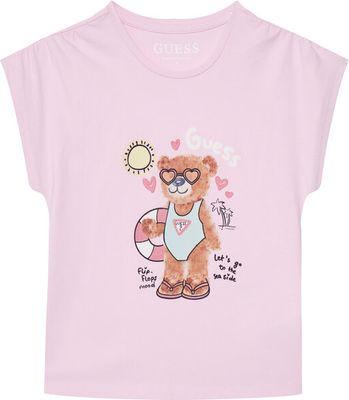 Bluzka dziewczęca na lato Guess ze sklepu: MODIVO w kategorii: Bluzki dziewczęce - zdjęcie WP-EBWP-BKLVO-LN0_0000305886057