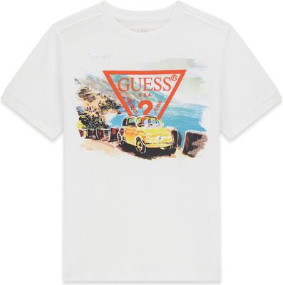 T-shirt chłopięce na lato Guess ze sklepu: MODIVO w kategorii: T-shirty chłopięce - zdjęcie WP-EBWP-BKLVO-LN0_0000305887870