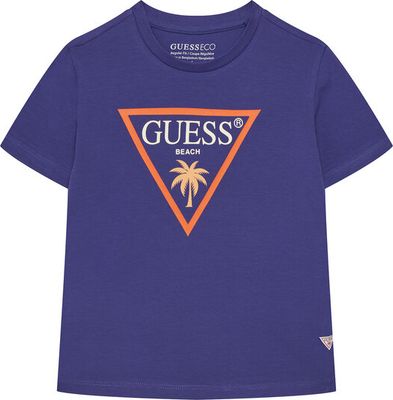 T-shirt chłopięce na lato Guess ze sklepu: MODIVO w kategorii: T-shirty chłopięce - zdjęcie WP-EBWP-BKLVO-LN0_0000305888037