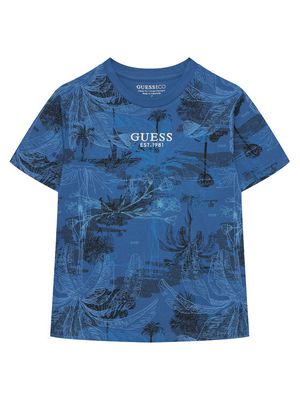T-shirt chłopięce letni Guess ze sklepu: MODIVO w kategorii: T-shirty chłopięce - zdjęcie WP-EBWP-BKLVO-LN0_0000305888099