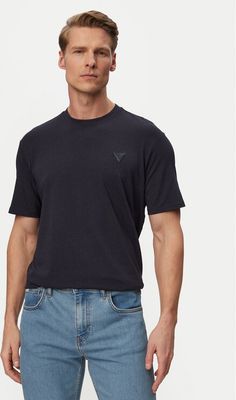 T-shirt męski casual Guess ze sklepu: MODIVO w kategorii: T-shirty męskie - zdjęcie WP-EBWP-BKLVO-LN0_0000305890016