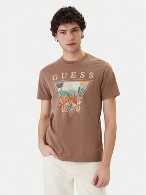 T-shirt męski wiosenny Guess ze sklepu: MODIVO w kategorii: T-shirty męskie - zdjęcie WP-EBWP-BKLVO-LN0_0000305890146