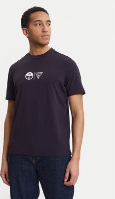 T-shirt męski na wiosnę Guess ze sklepu: MODIVO w kategorii: T-shirty męskie - zdjęcie WP-EBWP-BKLVO-LN0_0000305890214