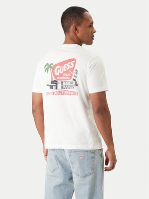 T-shirt męski wiosenny Guess Jeans ze sklepu: MODIVO w kategorii: T-shirty męskie - zdjęcie WP-EBWP-BKLVO-LN0_0000305890382
