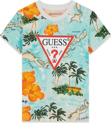 T-shirt chłopięce na lato Guess ze sklepu: MODIVO w kategorii: T-shirty chłopięce - zdjęcie WP-EBWP-BKLVO-LN0_0000305891402