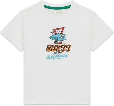 T-shirt chłopięce na lato Guess ze sklepu: MODIVO w kategorii: T-shirty chłopięce - zdjęcie WP-EBWP-BKLVO-LN0_0000305891907