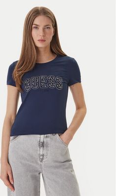 Guess - Bluzka damska na wiosnę ze sklepu: MODIVO w kategorii: Bluzki damskie - zdjęcie WP-EBWP-BKLVO-LN0_0000305895622