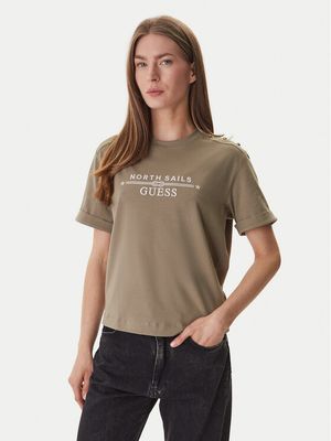 Guess - Bluzka damska ze sklepu: MODIVO w kategorii: Bluzki damskie - zdjęcie WP-EBWP-BKLVO-LN0_0000305897268