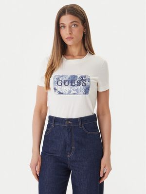 Guess - Bluzka damska ze sklepu: MODIVO w kategorii: Bluzki damskie - zdjęcie WP-EBWP-BKLVO-LN0_0000305898272