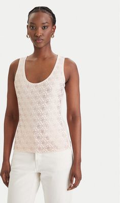 Bluzka damska casual Guess ze sklepu: MODIVO w kategorii: Bluzki damskie - zdjęcie WP-EBWP-BKLVO-LN0_0000305898319