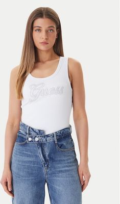 Guess - Bluzka damska na lato ze sklepu: MODIVO w kategorii: Bluzki damskie - zdjęcie WP-EBWP-BKLVO-LN0_0000305898418