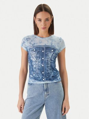Bluzka damska w stylu młodzieżowym Guess ze sklepu: MODIVO w kategorii: Bluzki damskie - zdjęcie WP-EBWP-BKLVO-LN0_0000305898586