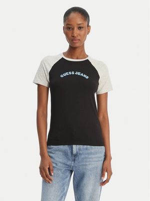 Bluzka damska w stylu młodzieżowym Guess Jeans ze sklepu: MODIVO w kategorii: Bluzki damskie - zdjęcie WP-EBWP-BKLVO-LN0_0000305898647