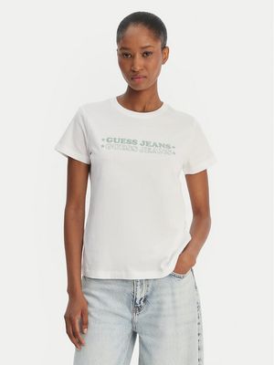 Bluzka damska Guess Jeans ze sklepu: MODIVO w kategorii: Bluzki damskie - zdjęcie WP-EBWP-BKLVO-LN0_0000305898678