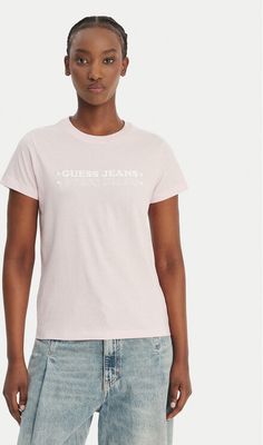 Bluzka damska Guess Jeans ze sklepu: MODIVO w kategorii: Bluzki damskie - zdjęcie WP-EBWP-BKLVO-LN0_0000305898685