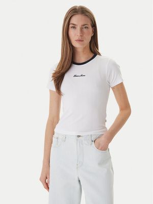 Bluzka damska wiosenna Guess Jeans ze sklepu: MODIVO w kategorii: Bluzki damskie - zdjęcie WP-EBWP-BKLVO-LN0_0000305899651