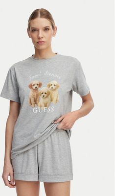 Piżama z nadrukami casualowa Guess ze sklepu: MODIVO w kategorii: Piżamy damskie - zdjęcie WP-EBWP-BKLVO-LN0_0000305902078