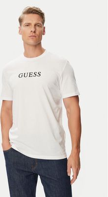 T-shirt męski w stylu młodzieżowym Guess ze sklepu: MODIVO w kategorii: T-shirty męskie - zdjęcie WP-EBWP-BKLVO-LN0_0000305902238